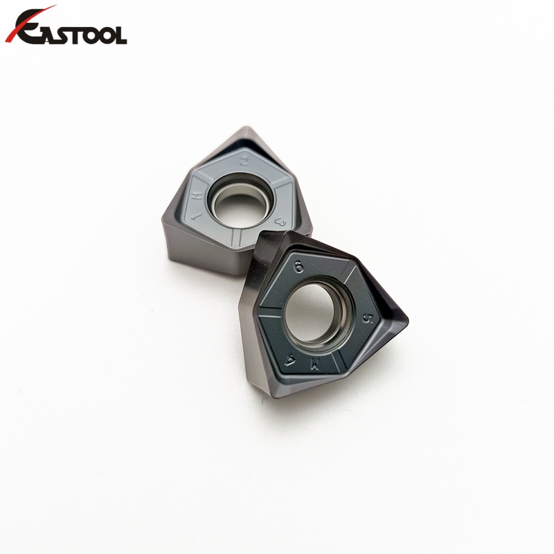 数控铣床刀具硬质合金刀片 WNMU080608-GM 用于方肩铣刀